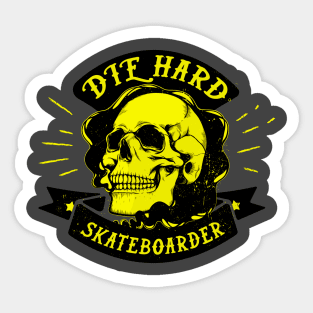 Diehard Skateboarder Sticker